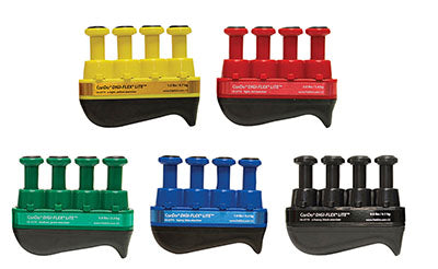 CanDo Digi-Flex LITE - Set of 5 (1 each: yellow, red, green, blue, black) — for Hand Flexion in Clinical and Institutional Care
