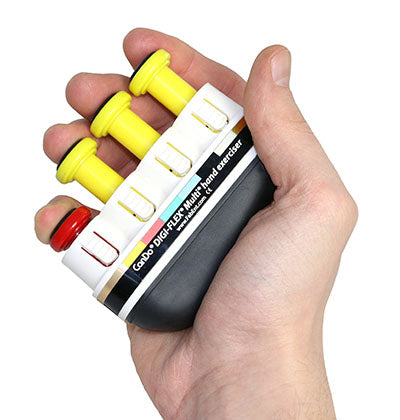 CanDo Digi-Flex Multi Small Clinic Pack, Deluxe (5 bases plus 32 button sets in case w/rack) — for Organized Equipment Storage