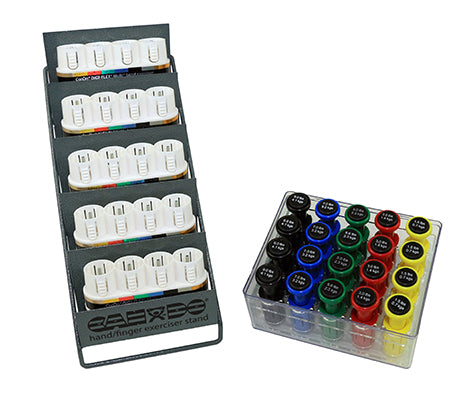 CanDo Digi-Flex Multi Small Clinic Pack, Standard (5 bases plus 20 button set w/rack) — for Organized Equipment Storage