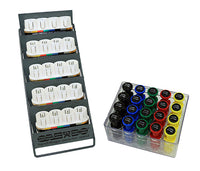 CanDo Digi-Flex Multi Small Clinic Pack, Standard (5 bases plus 20 button set w/rack) — for Organized Equipment Storage