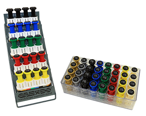 CanDo Digi-Flex Multi Large Clinic Pack, Deluxe (5 pre-built Multis plus 32 button set w/rack) — for Organized Equipment Storage