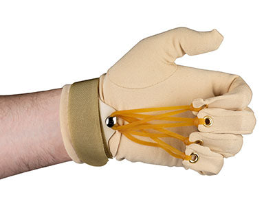 CanDo Standard Finger Flexion Glove, L/XL Left — for Hand Flexion in Clinical and Institutional Care