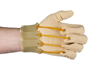 CanDo Deluxe Finger Flexion Glove, S/M Left — for Hand Flexion in Clinical and Institutional Care