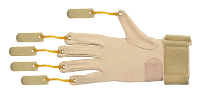 CanDo Deluxe with Thumb Finger Flexion Glove, S/M Right — for Hand Flexion in Clinical and Institutional Care