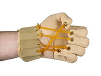 CanDo Deluxe with Thumb Finger Flexion Glove, L/XL Left — for Hand Flexion in Clinical and Institutional Care