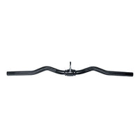 Power Systems Black Chrome, 28" Cable Curl Bar — for Fitness Equipment in Clinical and Institutional Care