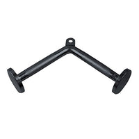 Power Systems Black Chrome, Cable Tricep Pushdown Handle — for Fitness Equipment in Clinical and Institutional Care
