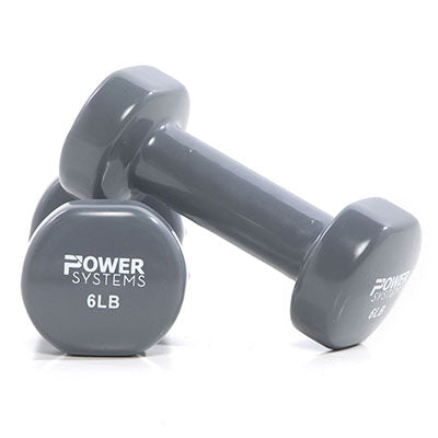 Power Systems Deluxe Vinyl Coated Dumbbell, Pair, 1 lb — for Strength Training and Rehabilitation