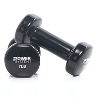 Power Systems Deluxe Vinyl Coated Dumbbell, Pair, 1 lb — for Strength Training and Rehabilitation