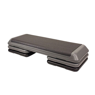 Power Systems FreeStyle Club Step, Black/Gray — for Aerobic Steppers in Clinical and Institutional Care