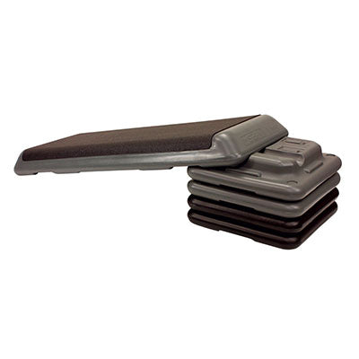 Power Systems FreeStyle Club Step, Black/Gray — for Aerobic Steppers in Clinical and Institutional Care