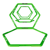 Power Systems Hex Agility Ring, Green, Set of 12 — for Fitness Accessories in Clinical and Institutional Care