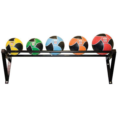 Power Systems Wall-Mounted Med Ball Rack — for Strength Training and Rehabilitation