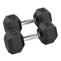 Power Systems Rubber Hex Dumbbell, 3 lb., Pair — for Strength Training and Rehabilitation