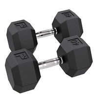 Power Systems Rubber Hex Dumbbell, 3 lb., Pair — for Strength Training and Rehabilitation