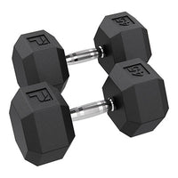 Power Systems Rubber Hex Dumbbell, 3 lb., Pair — for Strength Training and Rehabilitation