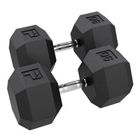 Power Systems Rubber Hex Dumbbell, 3 lb., Pair — for Strength Training and Rehabilitation