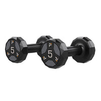 Power Systems Urethane Cardio Dumbbell, Gray, 3 lb., Pair — for Strength Training and Rehabilitation