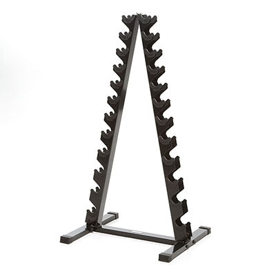 Power Systems Neoprene / Vinyl Dumbbell Vertical Rack w/Vinyl DB (Set 1-15 lb.) Prime — for Strength Training and Rehabilitation