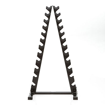 Power Systems Neoprene / Vinyl Dumbbell Vertical Rack w/Vinyl DB (Set 1-15 lb.) Prime — for Strength Training and Rehabilitation