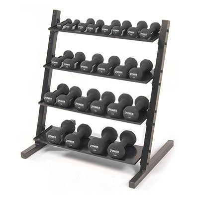 Power Systems Neoprene Vinyl Horizontal DB Rack w/Neoprene DB (Set 1-15 lb.) Prime — for Organized Equipment Storage