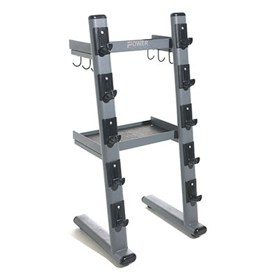 Power Systems Black Chrome Cable Attachments Bar and Accessory Rack — for Organized Equipment Storage