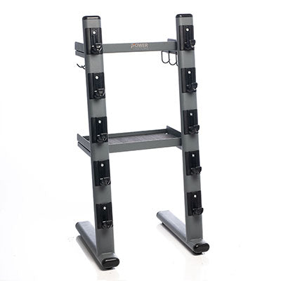 Power Systems Black Chrome Cable Attachments Bar and Accessory Rack — for Organized Equipment Storage