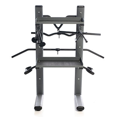 Power Systems Black Chrome Cable Attachment Bar Storage Rack w/ 9 Cable Attachment Bars — for Organized Equipment Storage