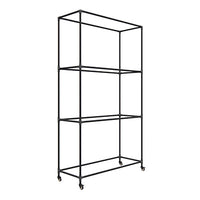 Power Systems Metal Stability Ball Storage Rack, 8 Ball Rack w/Casters, Black — for Treatment and Examination Rooms