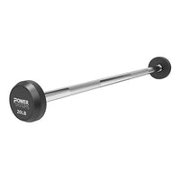 Power Systems Straight Handle Pro Style Rubber Fixed Barbell, 50 lb. — for Fitness Equipment in Clinical and Institutional Care