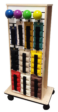 Pivotal Health Stor-Edge Multi-Purpose Cart, Cherry Merlot Laminate — for Organized Equipment Storage