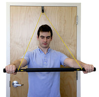 CanDo over door exercise bar and tubing, Yellow - x-light — for Resistance Tubing in Clinical and Institutional Care