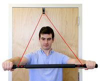 CanDo over door exercise bar and tubing, Yellow - x-light — for Resistance Tubing in Clinical and Institutional Care