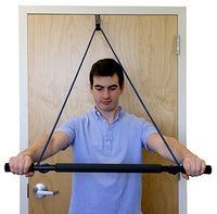 CanDo over door exercise bar and tubing, Yellow - x-light — for Resistance Tubing in Clinical and Institutional Care