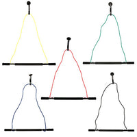 CanDo over door exercise bar and tubing, set of 5 (1 each: yellow, red, green, blue, black) — for Resistance Tubing in Clinical and Institutional Care