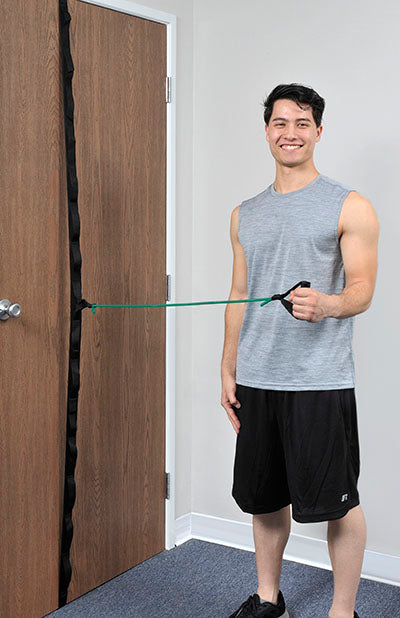 Web-Slide Exercise Rail, Stainless Steel, 28" — for Wall-Mounted Resistance Band Training