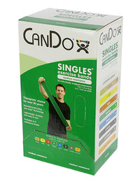 CanDo Low Powder Exercise Band - 5' length - Yellow - x-light — for Resistance Training and Rehabilitation