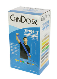 CanDo Low Powder Exercise Band - 5' length - Yellow - x-light — for Resistance Training and Rehabilitation
