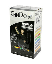 CanDo Low Powder Exercise Band - 5' length - Yellow - x-light — for Resistance Training and Rehabilitation