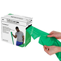 CanDo Low Powder Exercise Band - 100 yard Perf 100 roll - Yellow - x-light — for Resistance Training and Rehabilitation