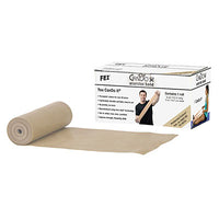 CanDo Low Powder Exercise Band - 6 yard roll - Tan - xx-light — for Resistance Training and Rehabilitation