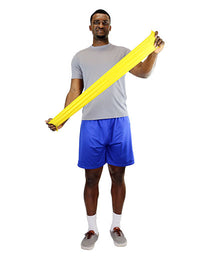 CanDo Latex Free Exercise Band - 6 yard roll - Yellow - x-light — for Resistance Training and Rehabilitation
