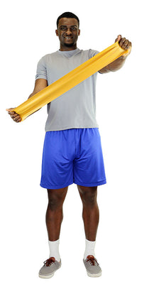 CanDo Latex Free Exercise Band - 6 yard roll - Yellow - x-light — for Resistance Training and Rehabilitation