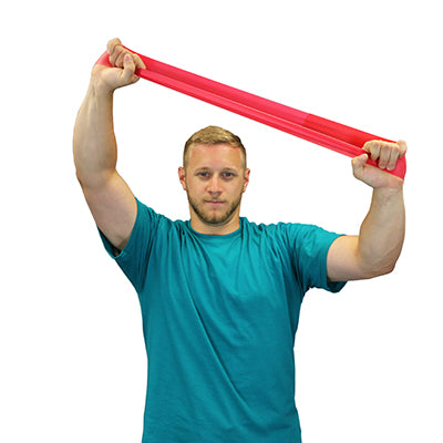 CanDo Band Exercise Loop - 10" Long - Red - light — for Resistance Training and Rehabilitation