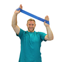 CanDo Band Exercise Loop - 10" Long - blue - heavy — for Resistance Training and Rehabilitation