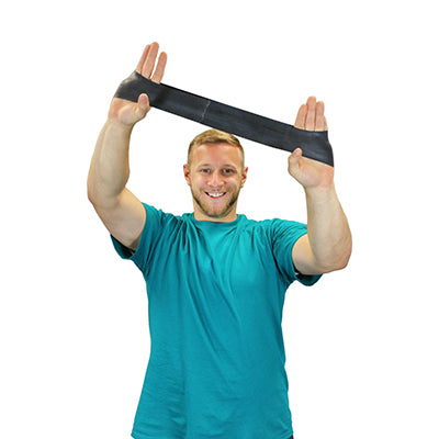 CanDo Band Exercise Loop - 10" Long - black - x-heavy — for Resistance Training and Rehabilitation