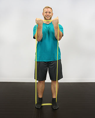 CanDo Band Exercise Loop - 30" Long - Yellow - x-light — for Resistance Training and Rehabilitation