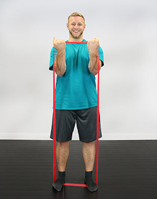 CanDo Band Exercise Loop - 30" Long - Red - light — for Resistance Training and Rehabilitation