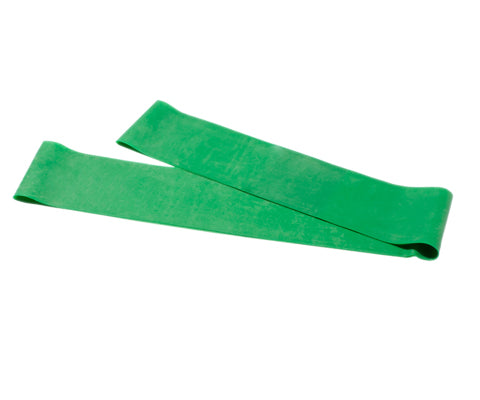CanDo Band Exercise Loop - 30" Long - Green - medium, 10 each — for Resistance Training and Rehabilitation