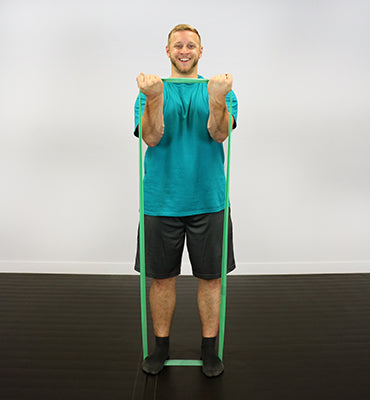 CanDo Band Exercise Loop - 30" Long - Green - medium — for Resistance Training and Rehabilitation